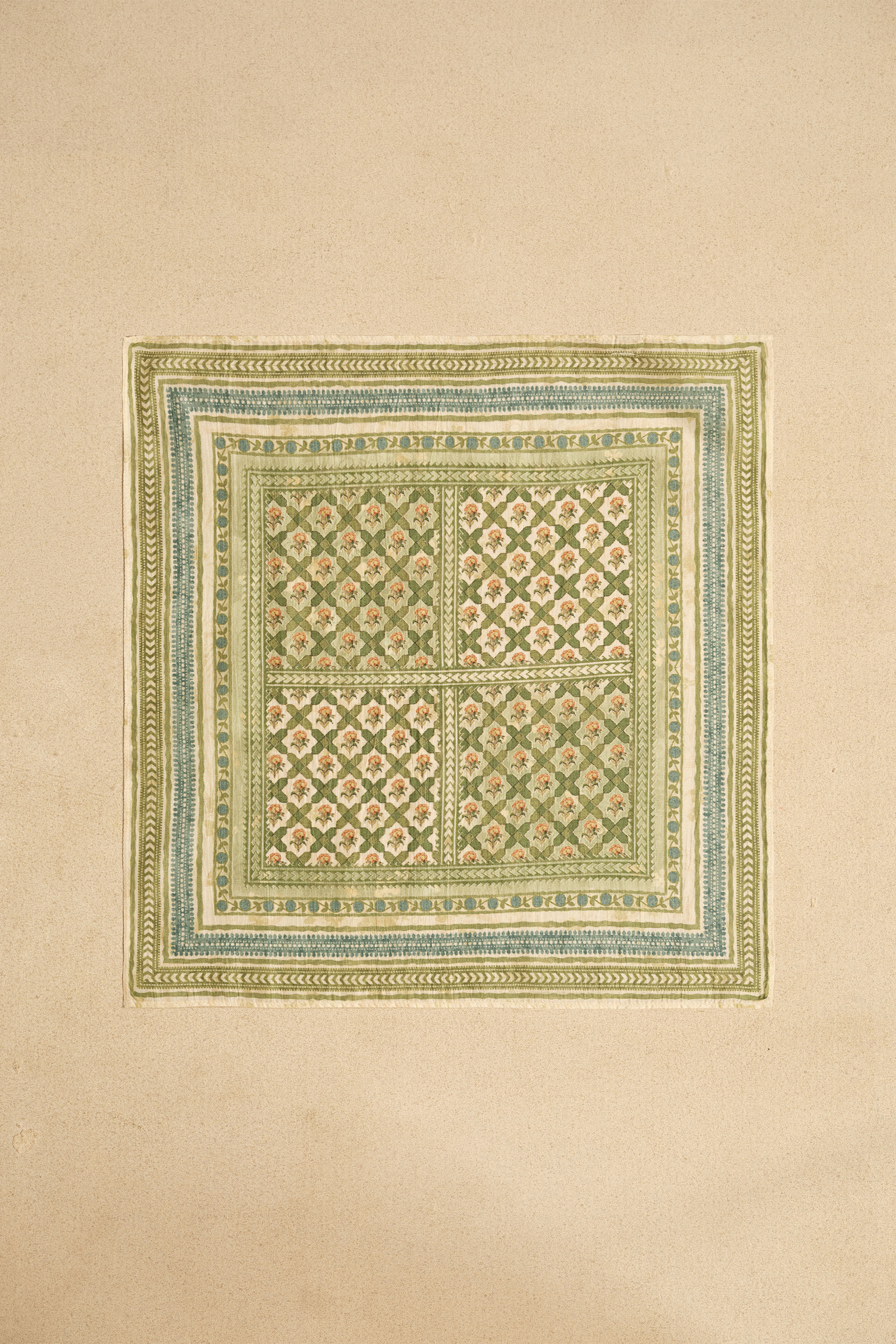 Ayaz Silk Pocket Square - Sage Green